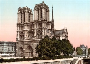 France, Paris, Ile de la Cité : Cathédrale Notre-Dame
