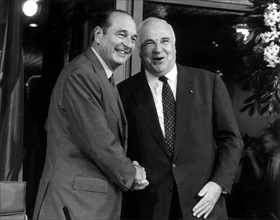Jacques Chirac et Helmut Kohl