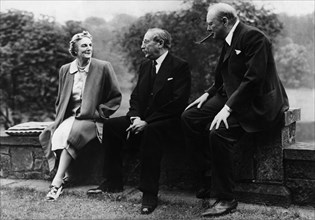 Léon Blum et le couple Churchill, 1941