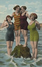 Postcards Four women on the sea