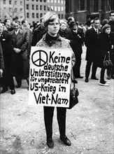 Manifestation contre la guerre du Vietnam en Allemagne, 1969