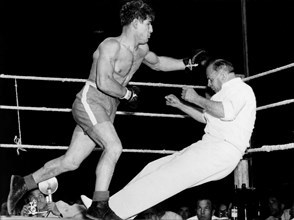 Match de boxe Müller contre Stretz, 1952