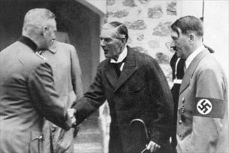 Adolf Hitler et Neville Chamberlain, 1938