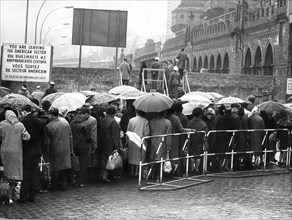 Vue du mur de Berlin, 1965