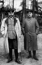 Paul von Hindenburg et le général Ludendorff