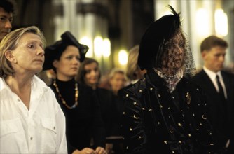 Funérailles de Jean Tinguely à Fribourg, le 4 septembre 1991