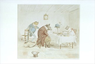 Caldecott, Illustration pour "le thé des animaux"