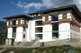 Data center in the traditional Bhutan architectural style