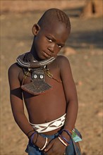 Himba girl with necklace