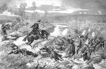 The Royal Saxon Rifle Regiment No.108 in the battle near Villiers on 2 December