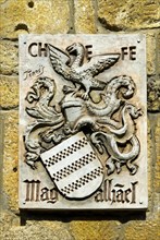 Coat of arms at the birthplace of Ferdinand Magellan