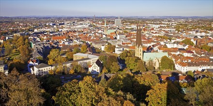 City view with Neustadter Marienkirche from Sparrenburg Castle