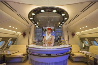 Airline Emirates presents new on-board bar for the Airbus A380