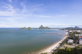 View of Prachuap bay from the top of Khao Chong Krajok mountain