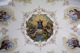 Ceiling painting St. Maria Loretto chapel