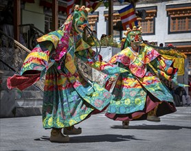 Charm dance performed by monks at Ladakh Jo Khang Temple