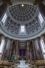 Altar room with dome of the catholic parish church St. Elisabeth