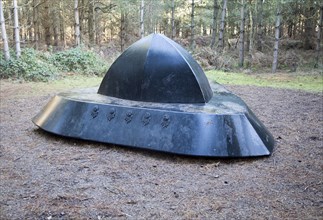 Sculpture at Rendlesham UFO trail