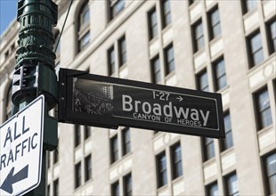 Broadway Street Name Signs