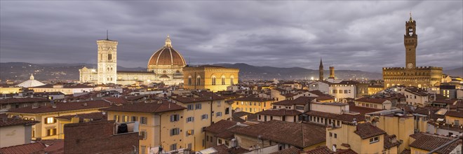 View over Florence with Cathedral Duomo Santa Maria del Fiore