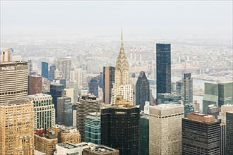 View from above on the Chrysler Building