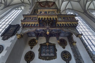 Late Renaissance side organ seen from below
