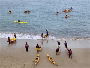 Group on the beach during Sea Kayak Training