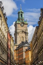 Old architectural buildings and the church of St-Nicholas also known as Storkyrkan cathedral