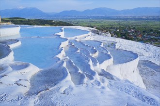 Terraced travertine thermal pools