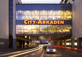 City-Arkaden in the twilight