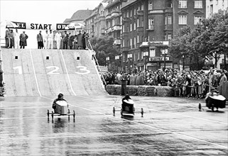Soapboxes car racing accident