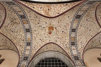 Frescoes in the arcades