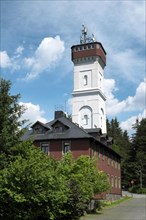Mountain hotel and lookout tower