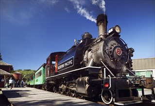 Alberni Pacific Railway historic steam engine at Port Alberni train station