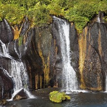 Waterfall Hraunfossar