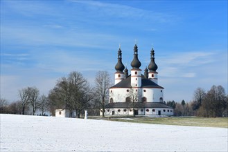 The Holy Trinity Church Kappl in winter