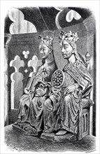 The statues of Otto the Great and Editha in a chapel of the Madgeburg Cathedral