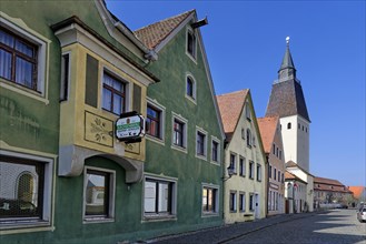 Old town of Berching with church St. Lorenz