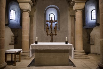 Main altar in honour of the Virgin Mary in the crypt