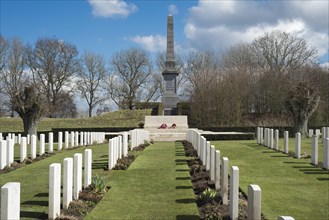 Cemetery and obelisk