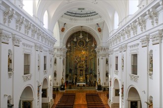 Interior view of the church San Ildefonso