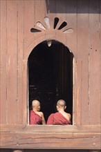 Young novice monks at Shwe Yaunghwe Kyaung monastery