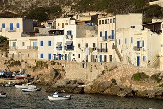 Houses at the port of Levanzo