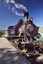 Alberni Pacific Railway historic steam engine at Port Alberni train station