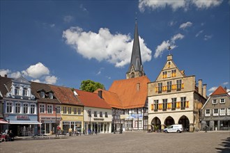 Market place with town hall