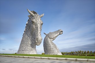 Two sculptures made of steel