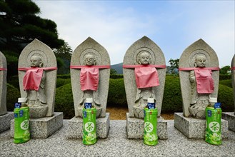 Jizo Buddha statues in memory of deceased children