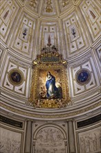 Dome in the chapter house with the picture The Immaculate Conception
