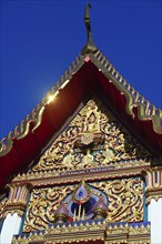 Roof decorations and pagodas of Wat Chalong