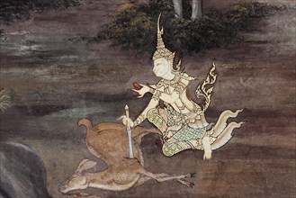 King Rama takes the heart from a killed deer
